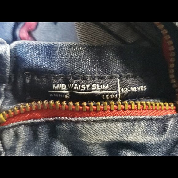 Lee Cooper Originals Distressed Slim Fit Annie Stretch Jeans Womens 28 Indigo - Picture 9 of 13